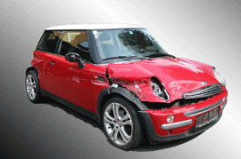 Fahrzeuge mit Beschädigungen